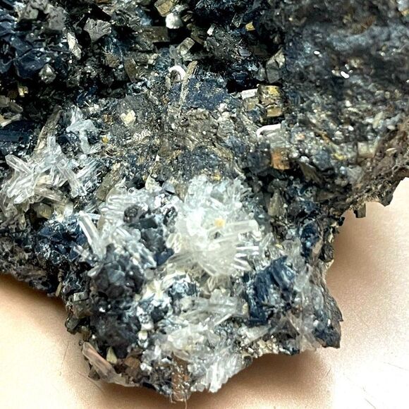 Rock, Mineral & Crystal Cluster of Spharlrite, Huaron, Quartz & Pyrite - Picture 5 of 14